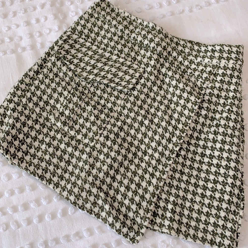Houndstooth skirt XS